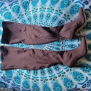 SHIEN- Over The Knee Pointy Toe Thigh High, Color: Brown/ Size: 8